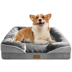 Lit chien orthopédique Spotted Play avec bords pour un confort enveloppant.