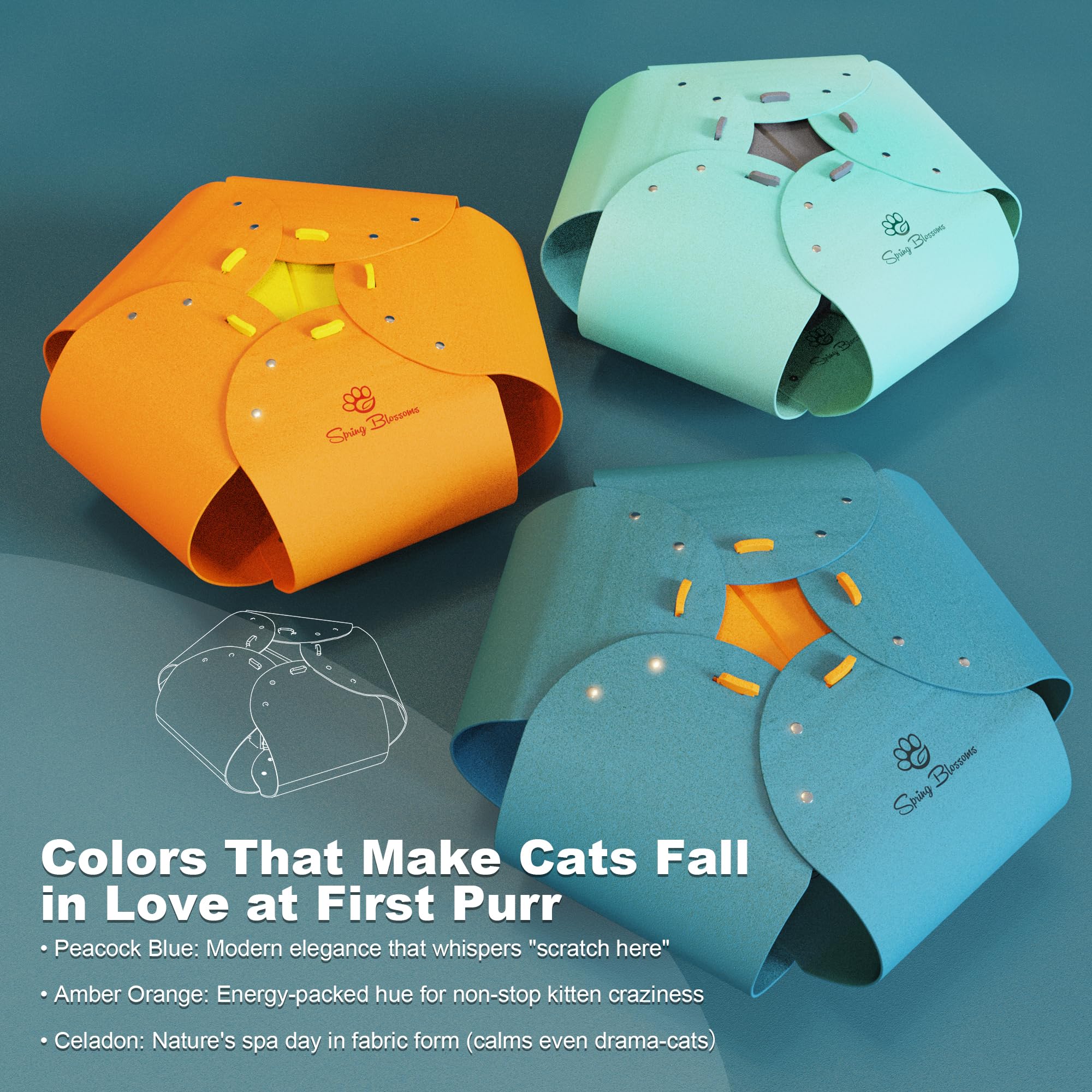 Spring Blossoms confort-alternative pour votre chat lors de siestes et jeux