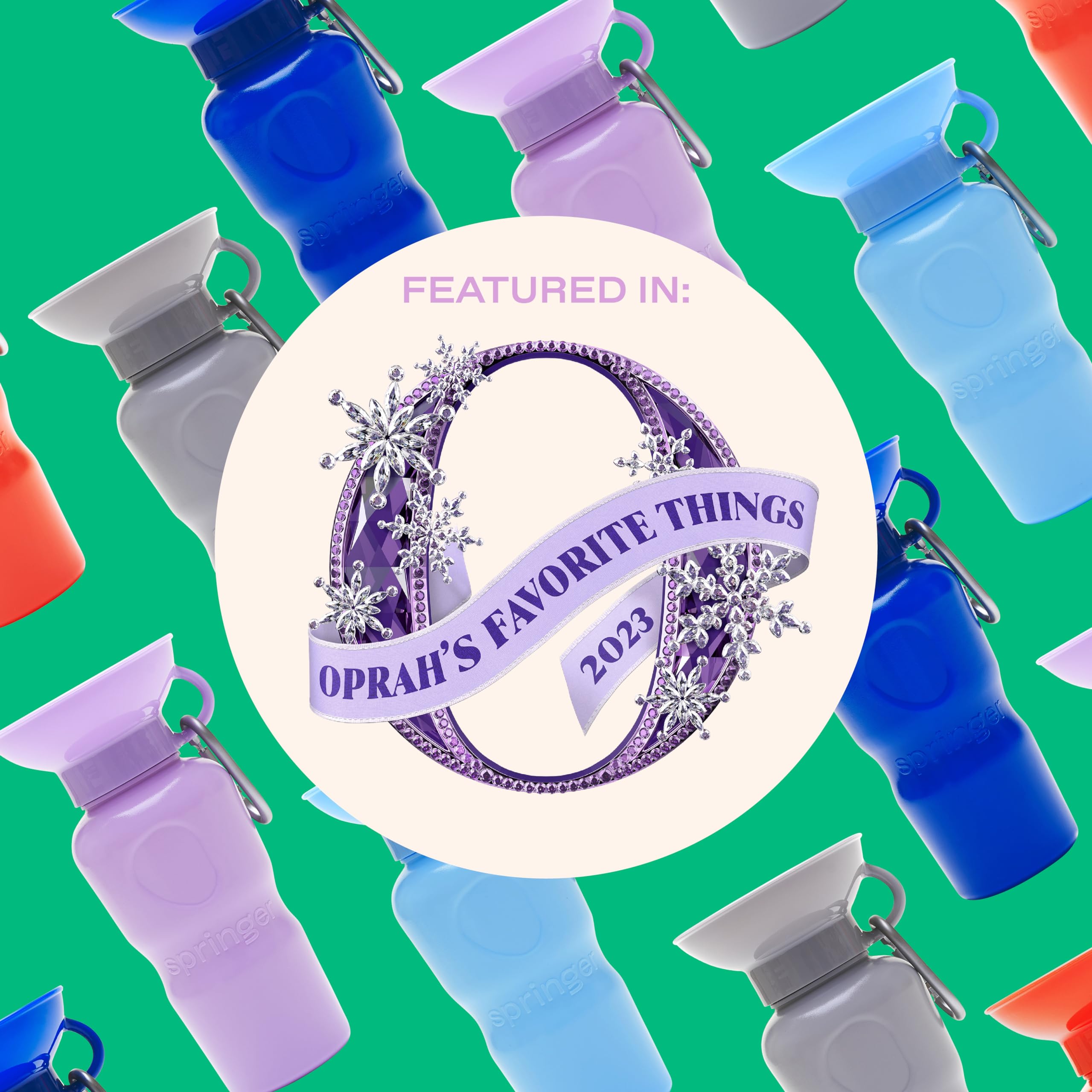 Utilisation à une main: l'hydratation pendant les balades avec Springer.