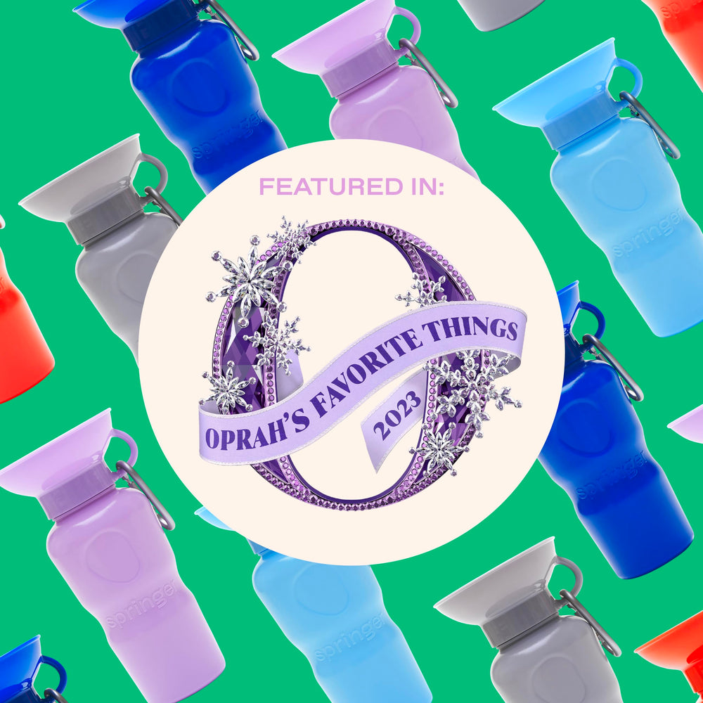 Utilisation à une main: l'hydratation pendant les balades avec Springer.