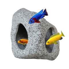 SpringSmart refuge-roche-aquarium : abri sûr pour poissons et décor naturel.