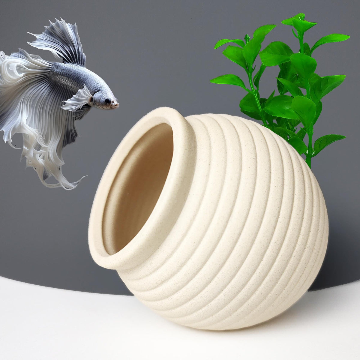 SpringSmart rocher décoratif pour aquarium, cachette naturelle pour poissons