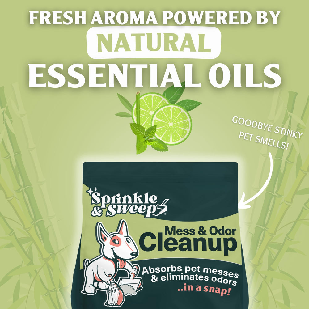 Sprinkle & Sweep: charbon actif coco pour neutraliser les odeurs.