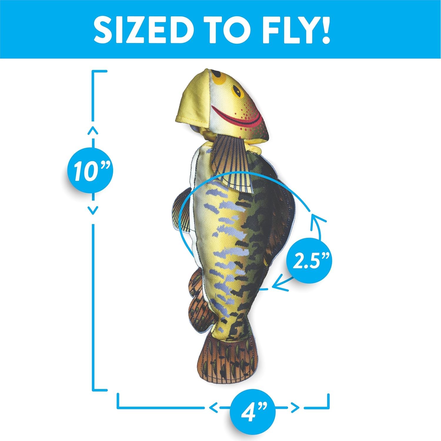 Spunky Pup Fly & Fetch – Jouet flottant idéal pour lac, plage ou piscine