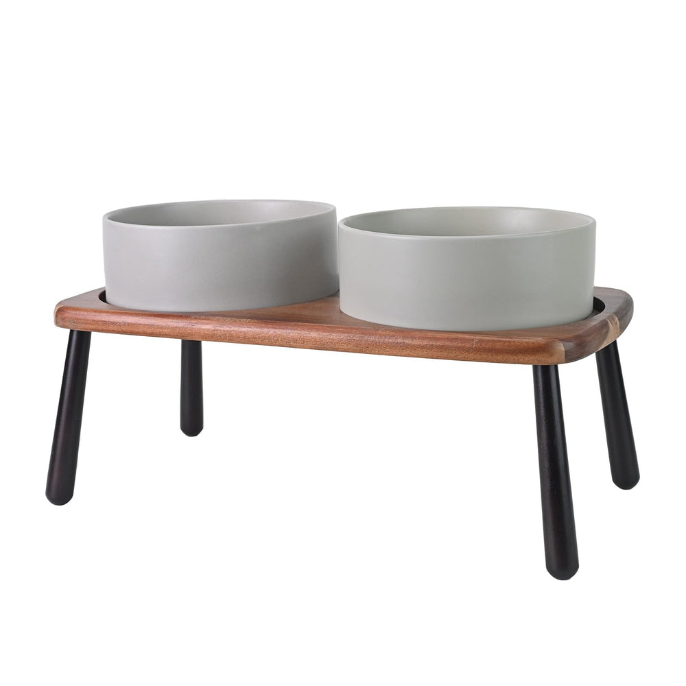Bol SPUNKYJUNKY en céramique surélevé 8,3'' pour repas plus confortables.