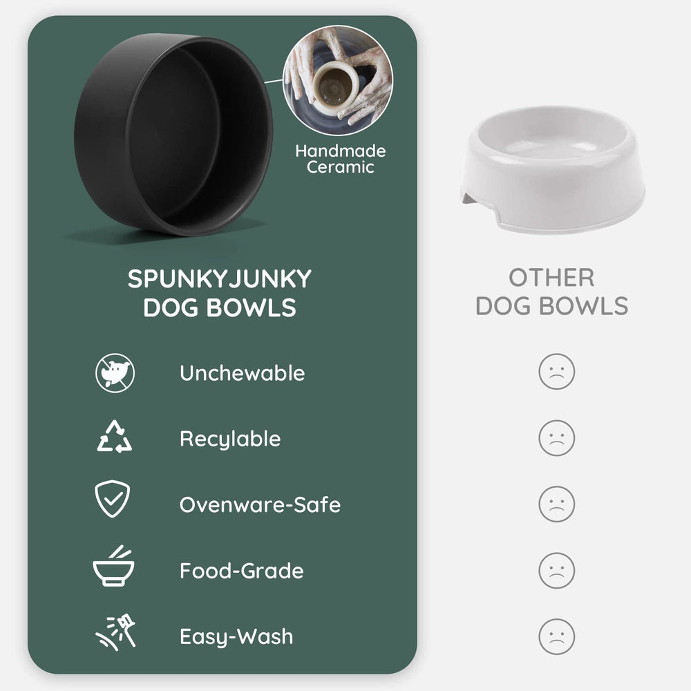 SPUNKYJUNKY kit-repas-animaux-noir, table propre et ordonnée.