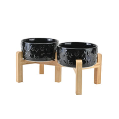 Bol elevé SPUNKYJUNKY en céramique, alimentation confortable pour chien