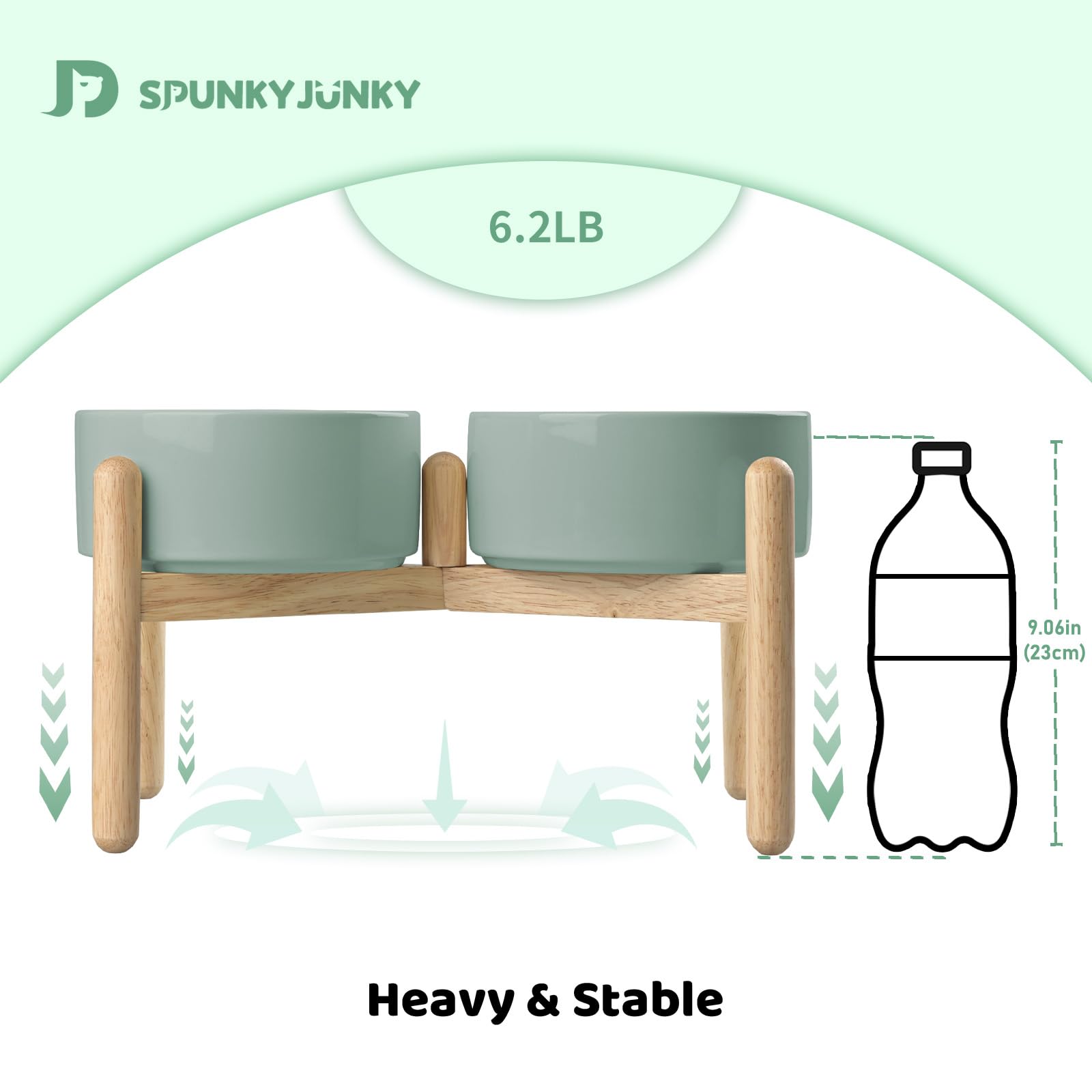 SPUNKYJUNKY utilisation polyvalente pour croquettes et eau