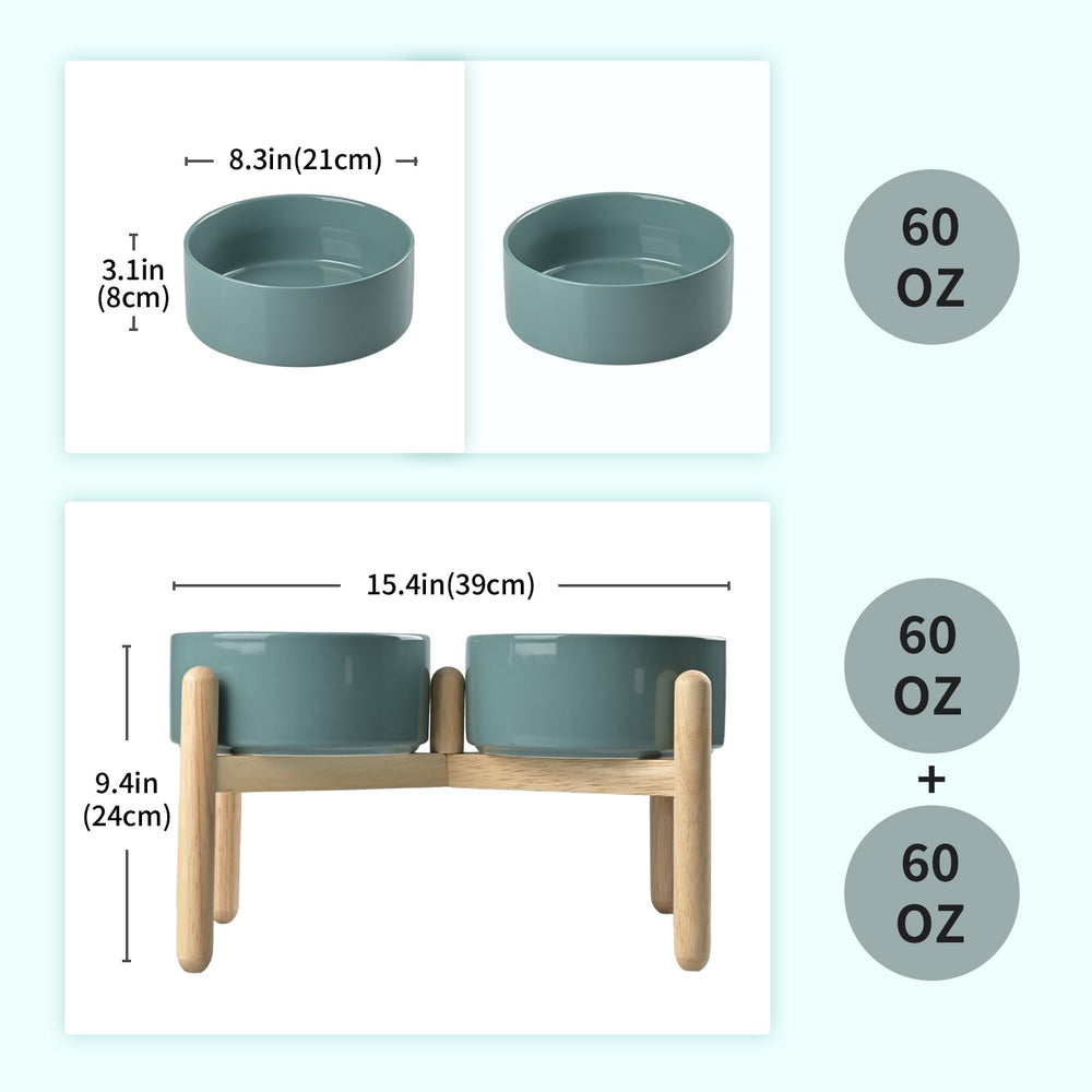 SPUNKYJUNKY : bols doubles de 60oz, idéal pour grands chiens et hydratation pratique.