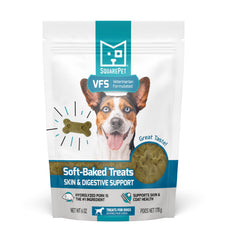 SquarePet VFS: bouchée douce pour chien, soin peau et digestion, pelage éclatant et confort digestif.