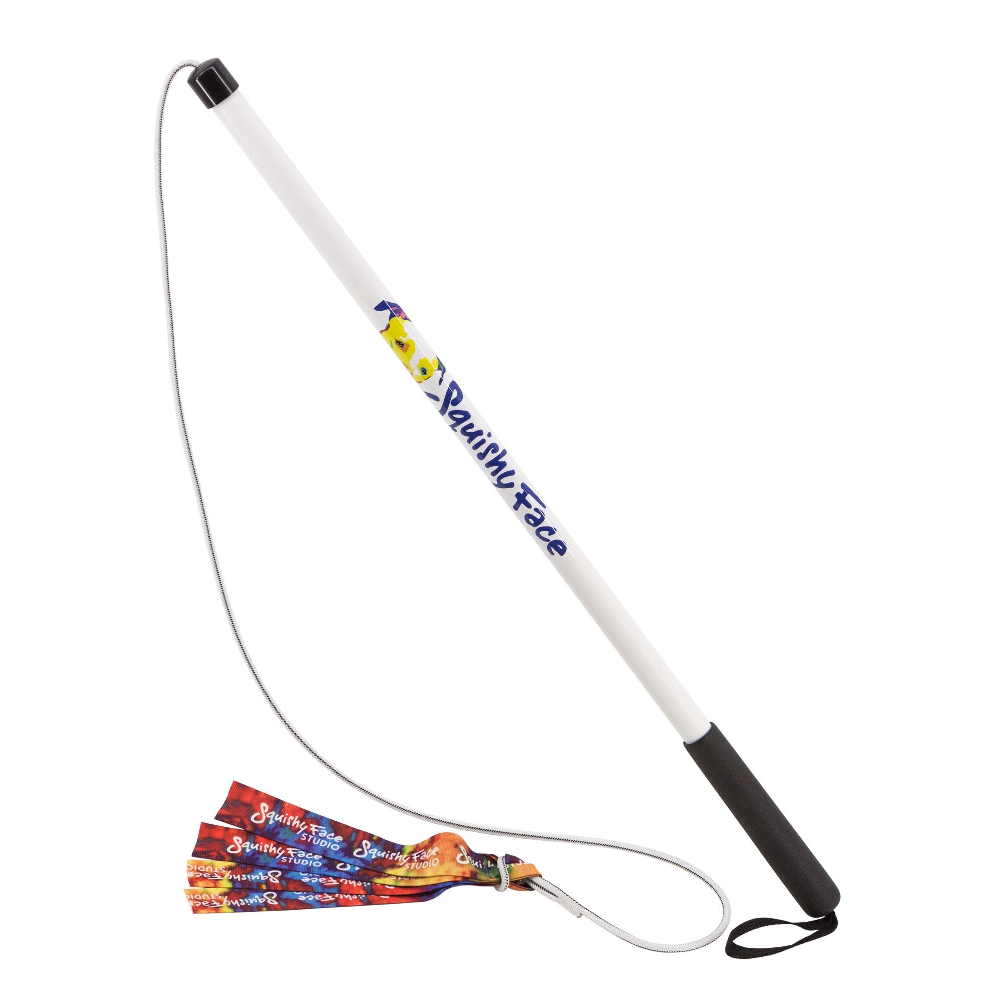Squishy Face Studio Flirt Pole V2 avec lure, 36 pouces, outil d'exercice ludique.