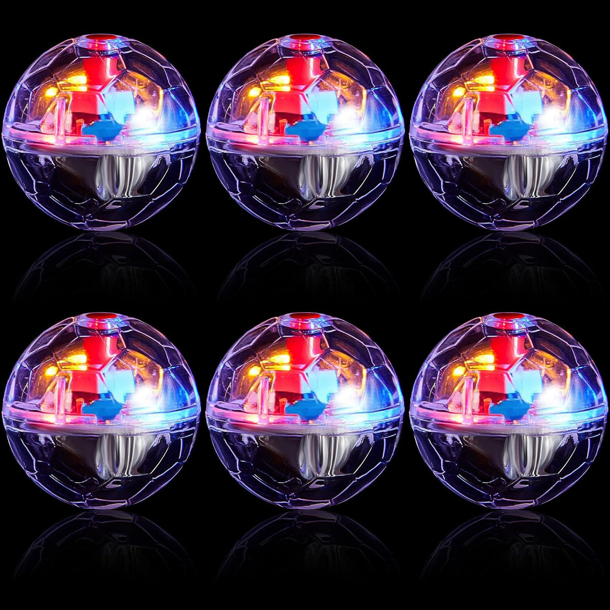 Balle-chat Sratte lumineuse LED pour stimulation visuelle et jeu nocturne.