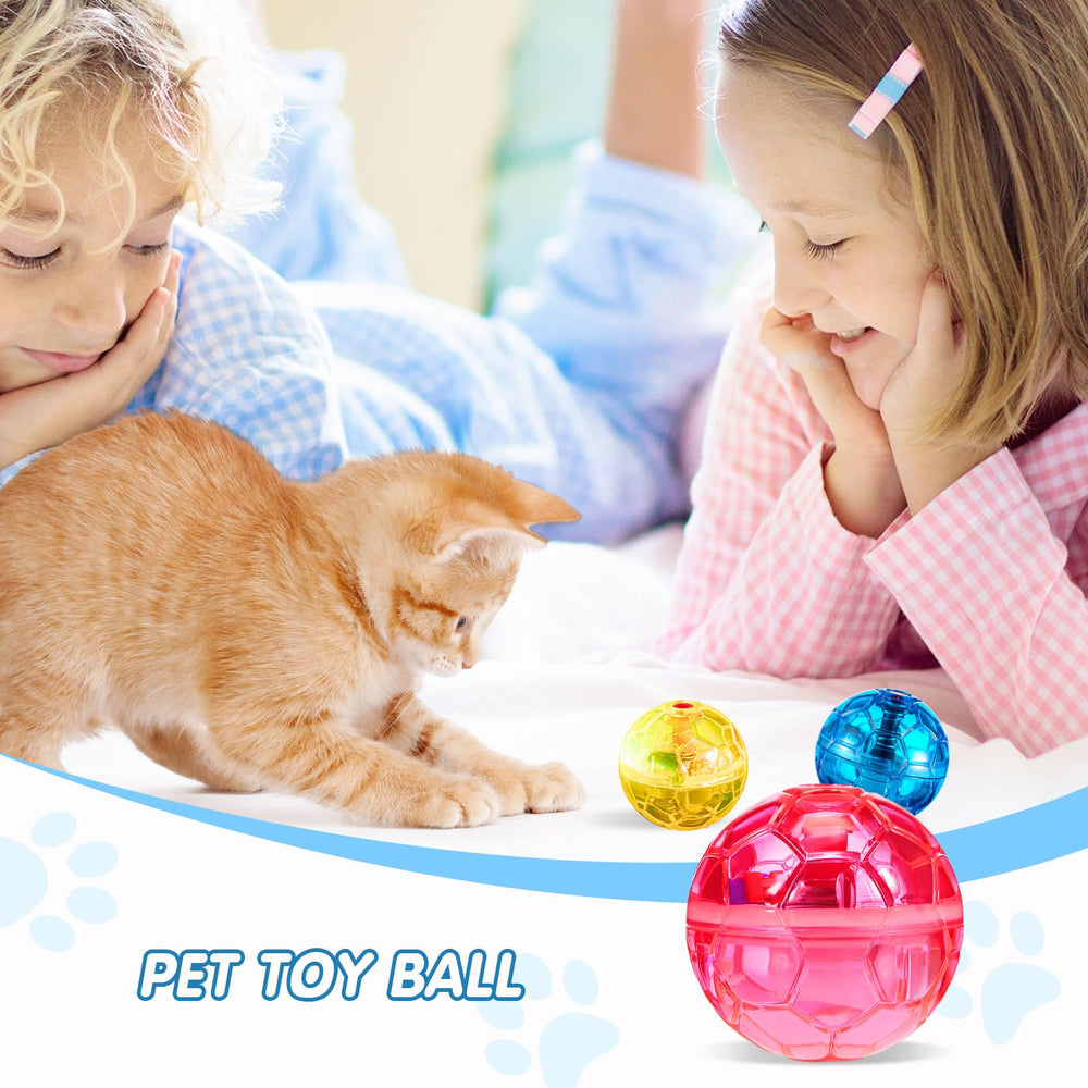 Sratte balle-chat lumineuse activité extérieure, divertit chien et chat dehors.