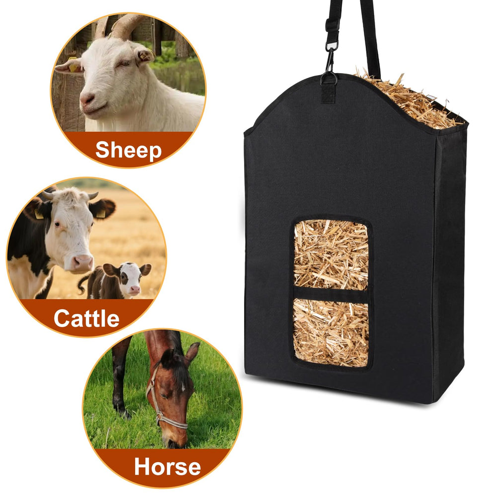 Srefaka sac à foin pratique en intérieur comme en extérieur.