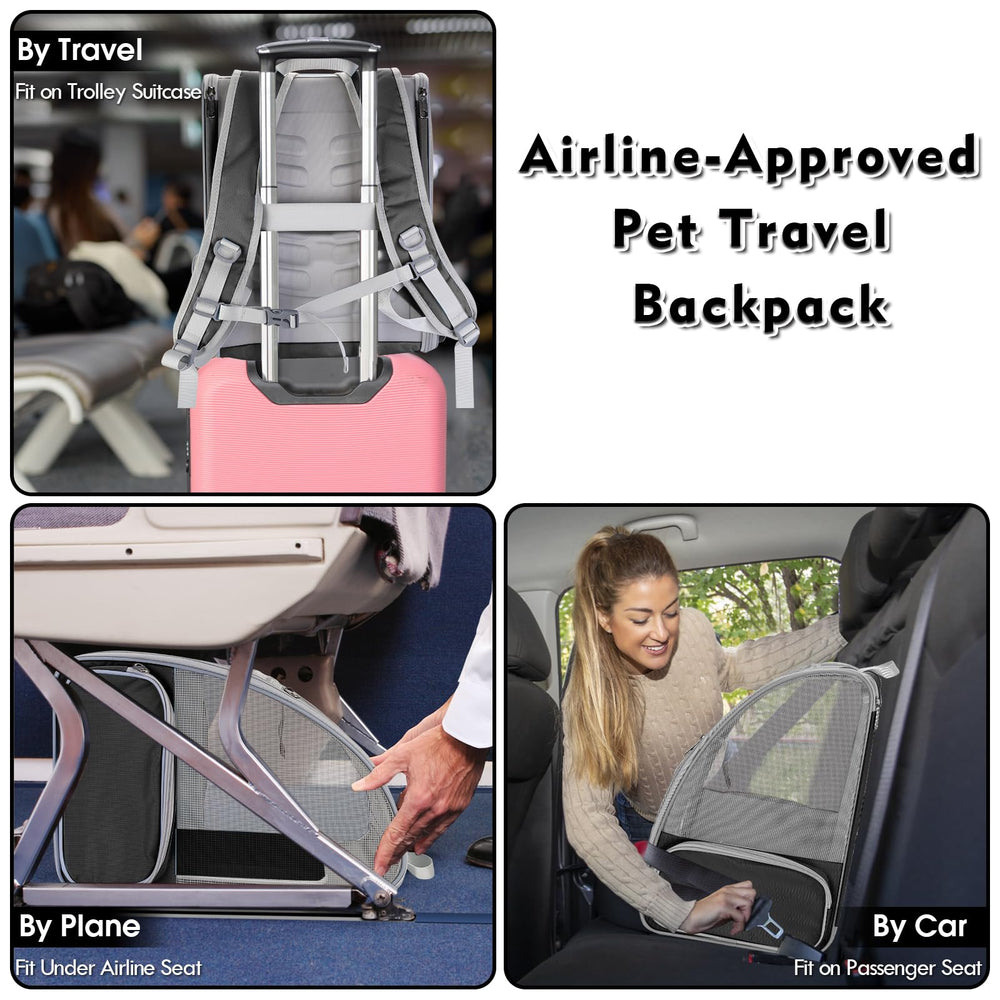 SSAWcasa sac-a-dos porte-chat sangles ergonomiques: réduction de la pression sur épaules et dos.