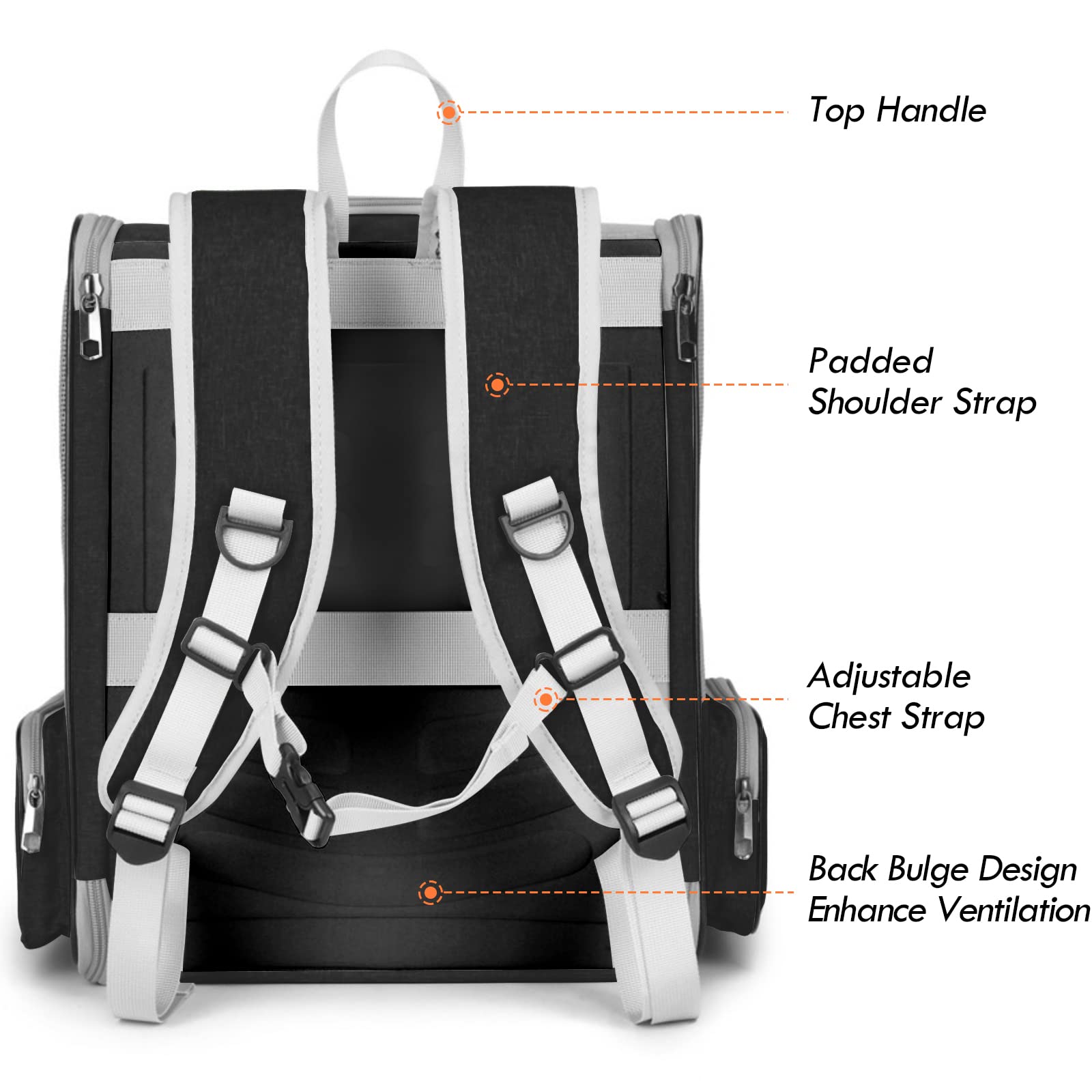 SSAWcasa sac-a-dos porte-chat tapis amovible: confort et propreté faciles à maintenir.