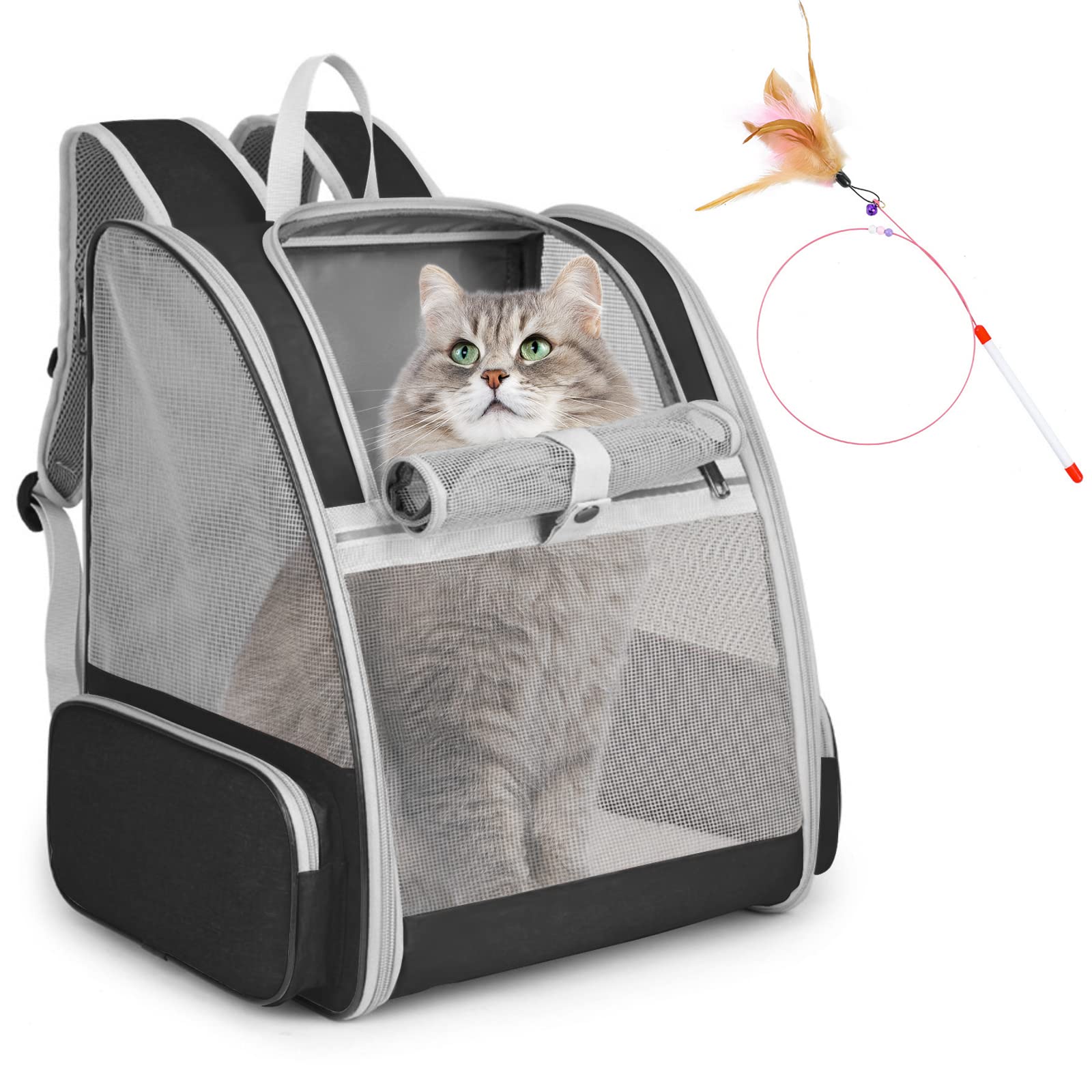 SSAWcasa sac-a-dos porte-chat ventilé à trois côtés pour une excellente circulation d'air.