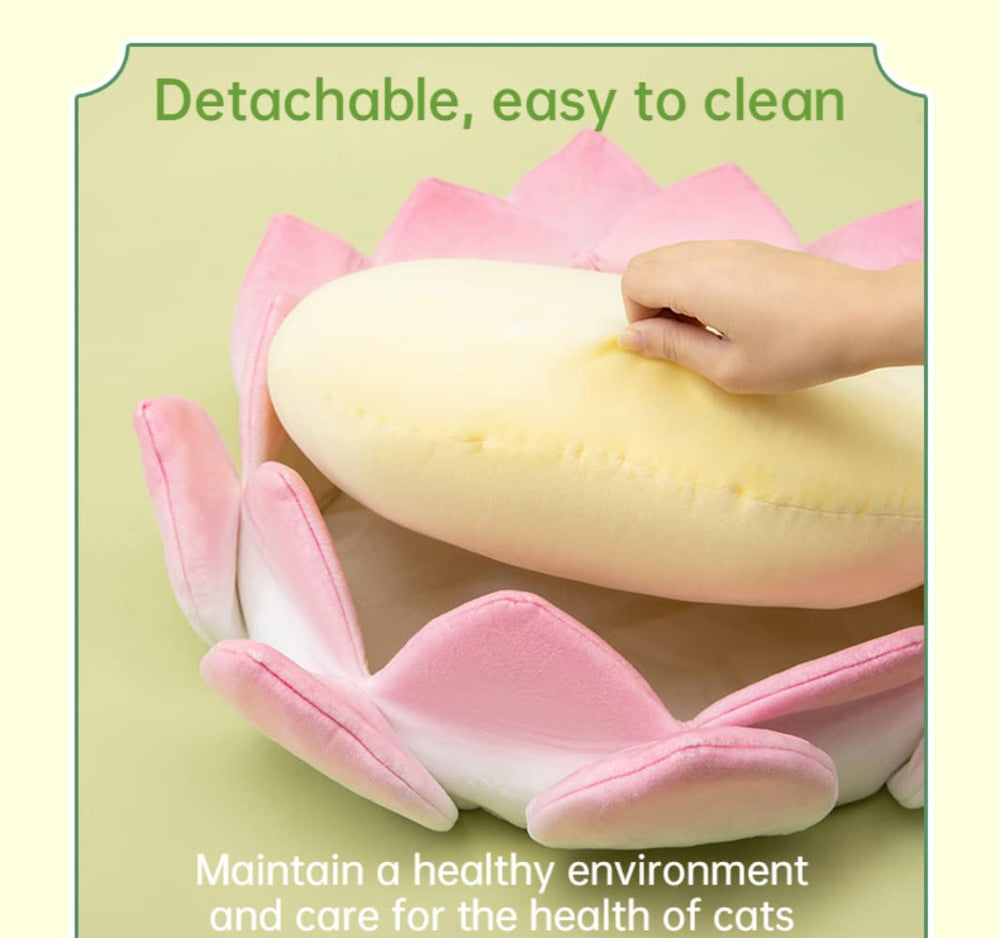 SSDHUA Matelas chat design lotus attire l'œil et reste pratique