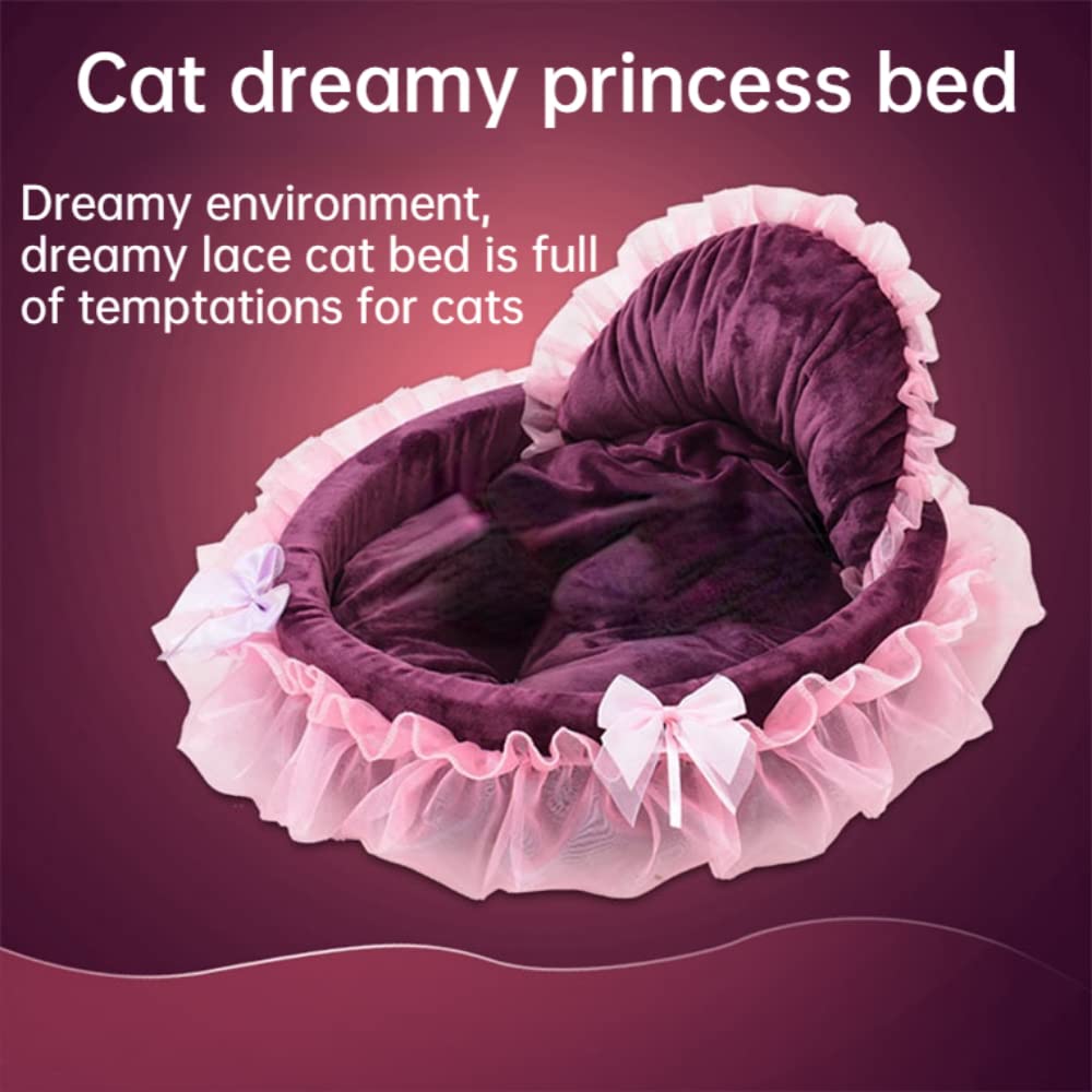 SSDHUA Nid-chat-dentelle, allure délicate et cocon rassurant.