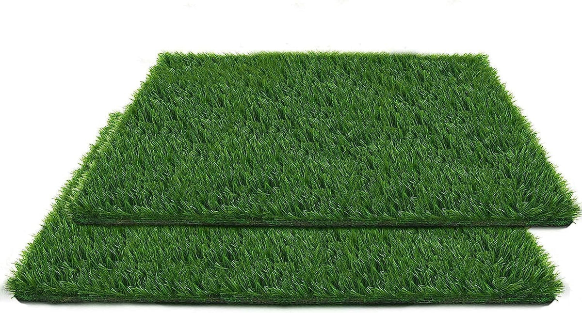 SSRIVER Gazon Artificiel, ensemble de deux tapis prêts à l’emploi pour l’entraînement intérieur.