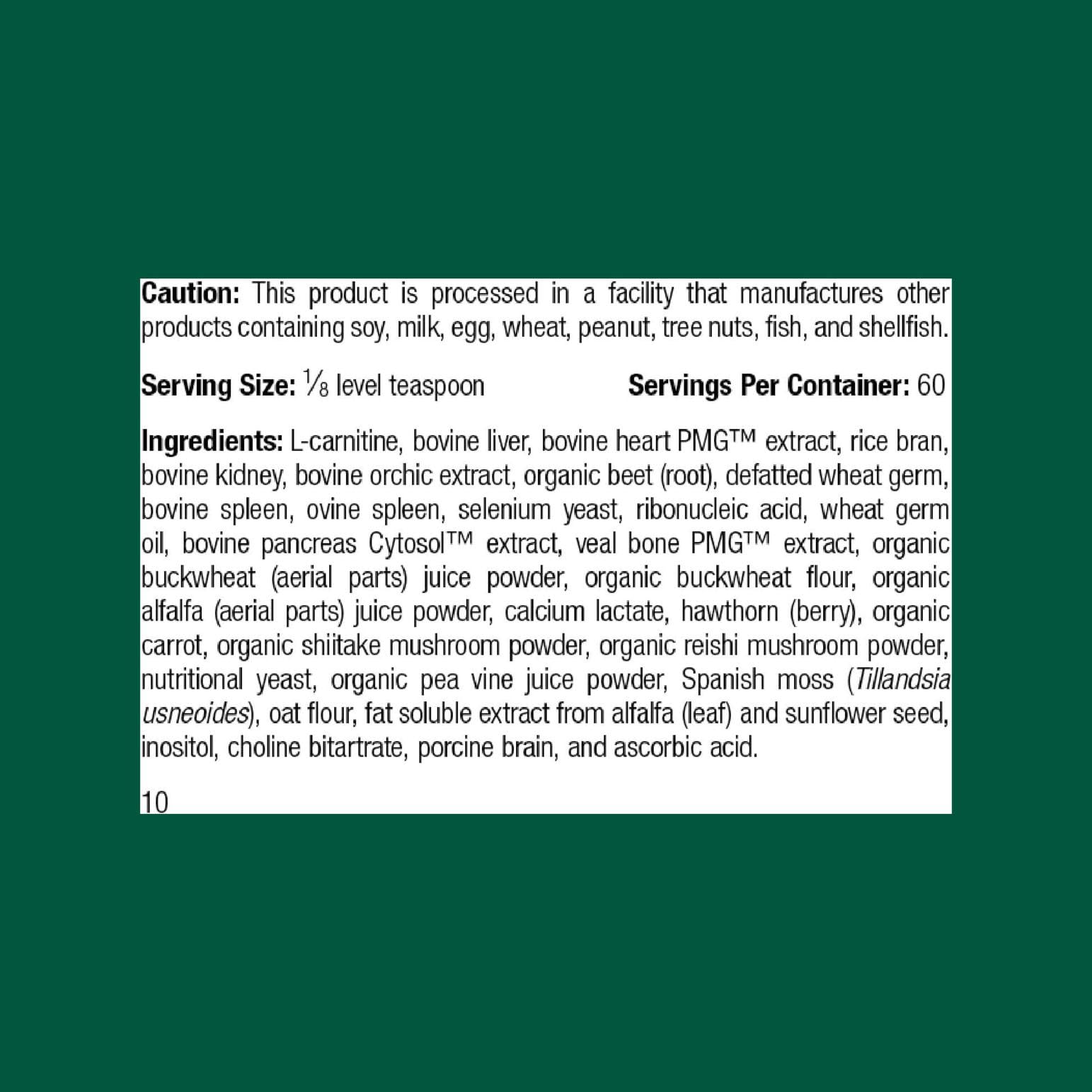 Standard Process Canine Cardiac Support, doseur petit-dose, administration facile