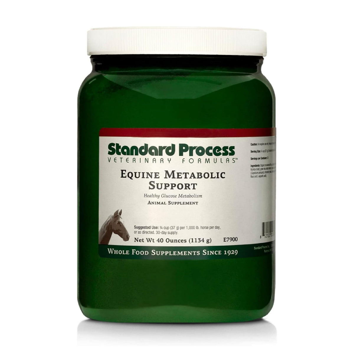 Standard Process – poudre de soutien métabolique équin prête à être ajoutée à l’alimentation.