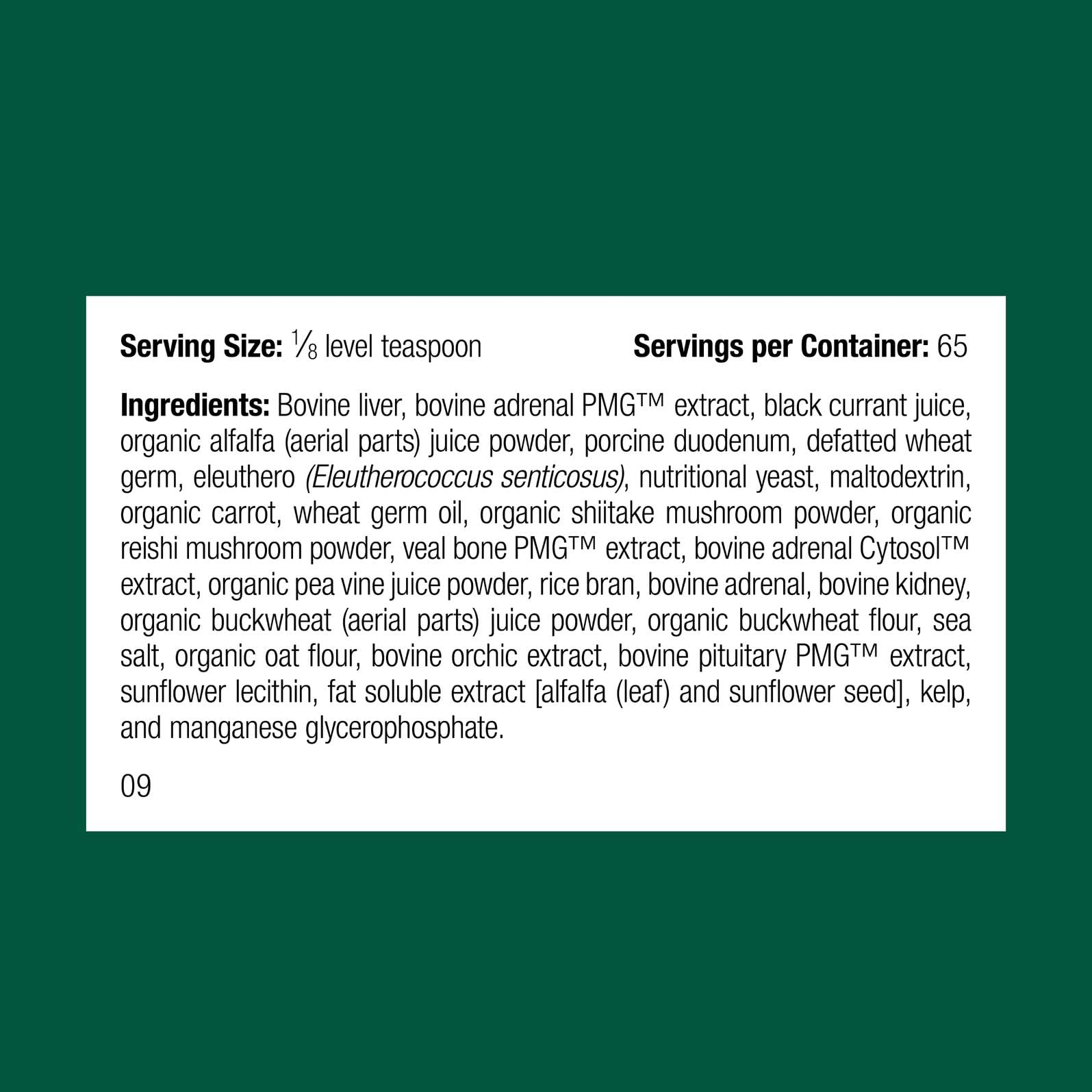 Standard Process Inc. – doseur 1/8 et 1/2 inclus pour dosage précis selon la taille du chien.