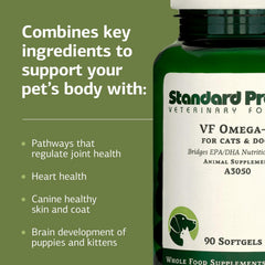 Standard Process VF Omega-3 pour animaux, mode d administration simple
