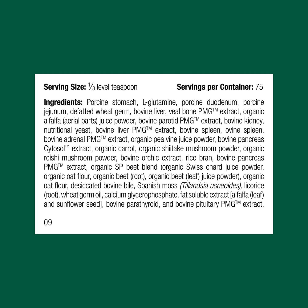 Standard Process Soutien entérique canin, doseur 1/8 cuillère pour dosage précis.