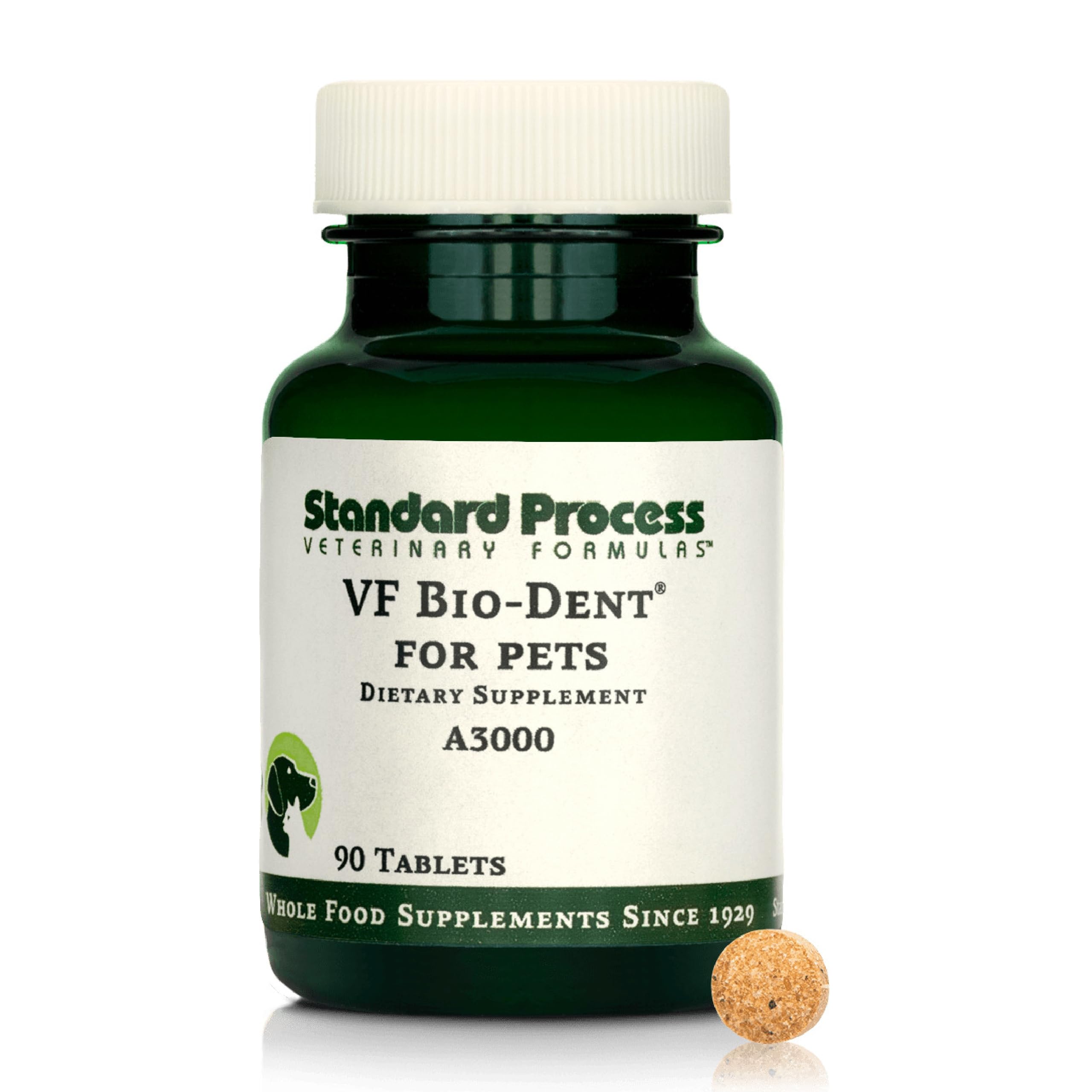 Standard Process VF Bio-Dent : bouteille pour animaux, soutien possible à la santé buccale.