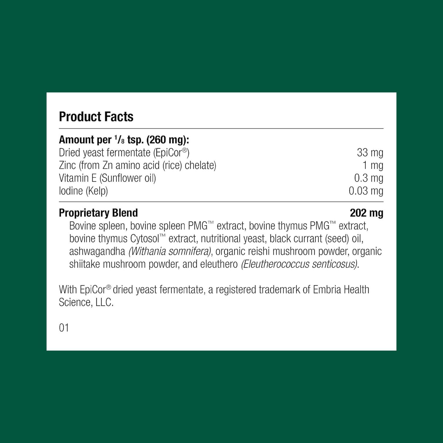 Standard Process Zinc et varech : antioxydants naturels pour le système immunitaire du chien
