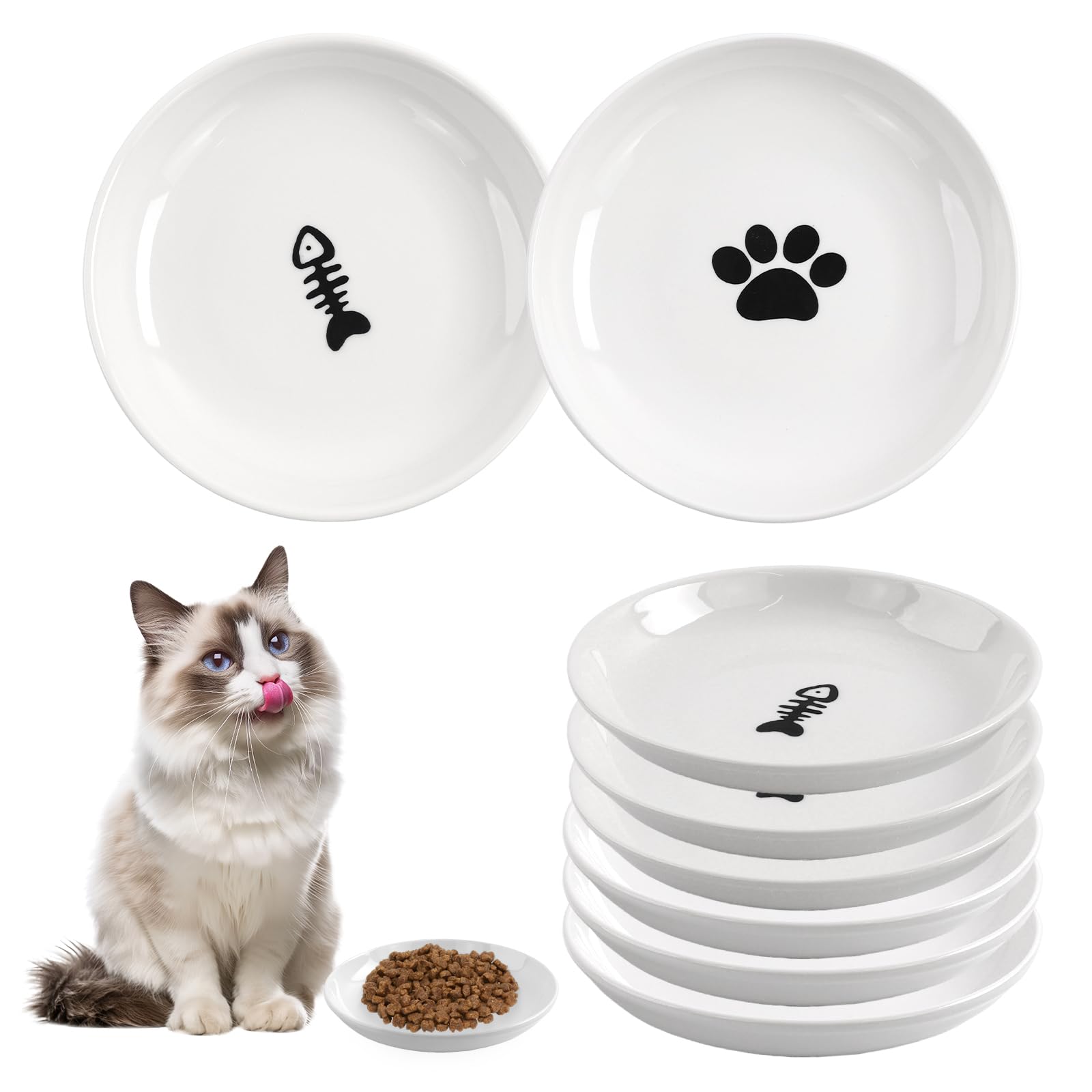 Bol STAOVA pour chat avec motif patte, attire l’attention et stimule l’appétit.