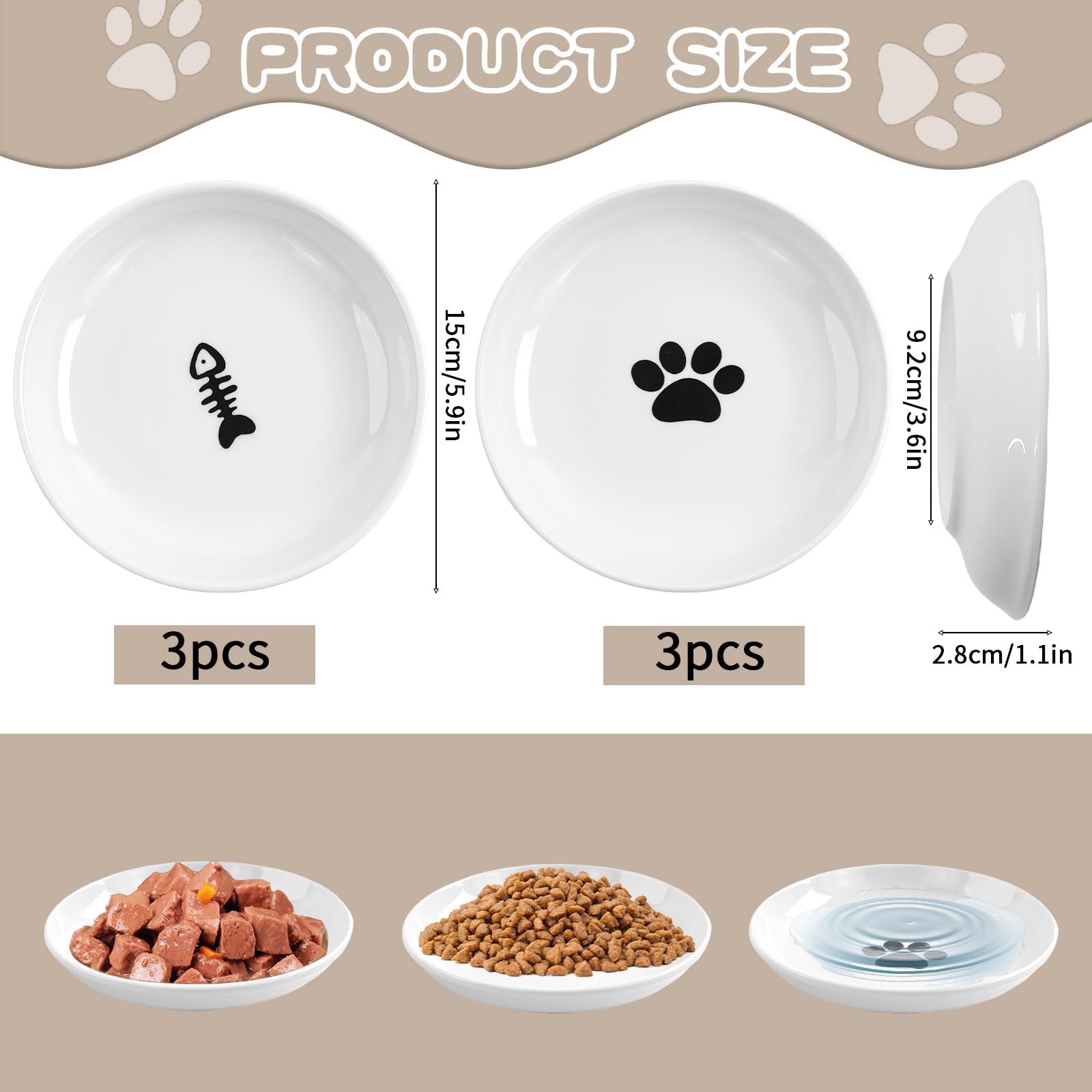 Bol STAOVA pour chat avec motif arête de poisson, design ludique et appétence.