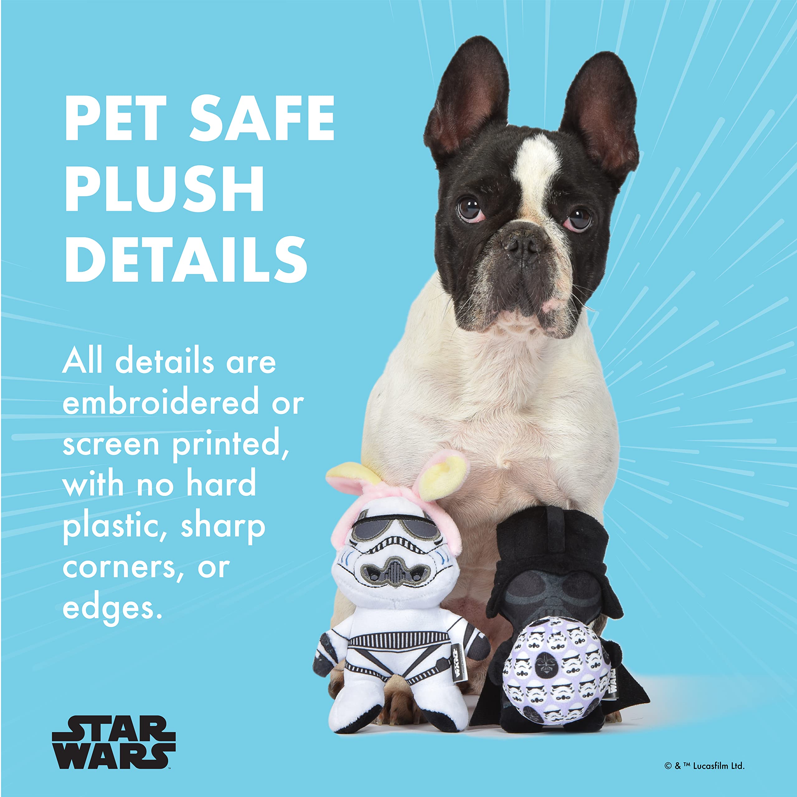Stormtrooper peluche STAR WARS avec oreilles de lapin pour animaux domestiques