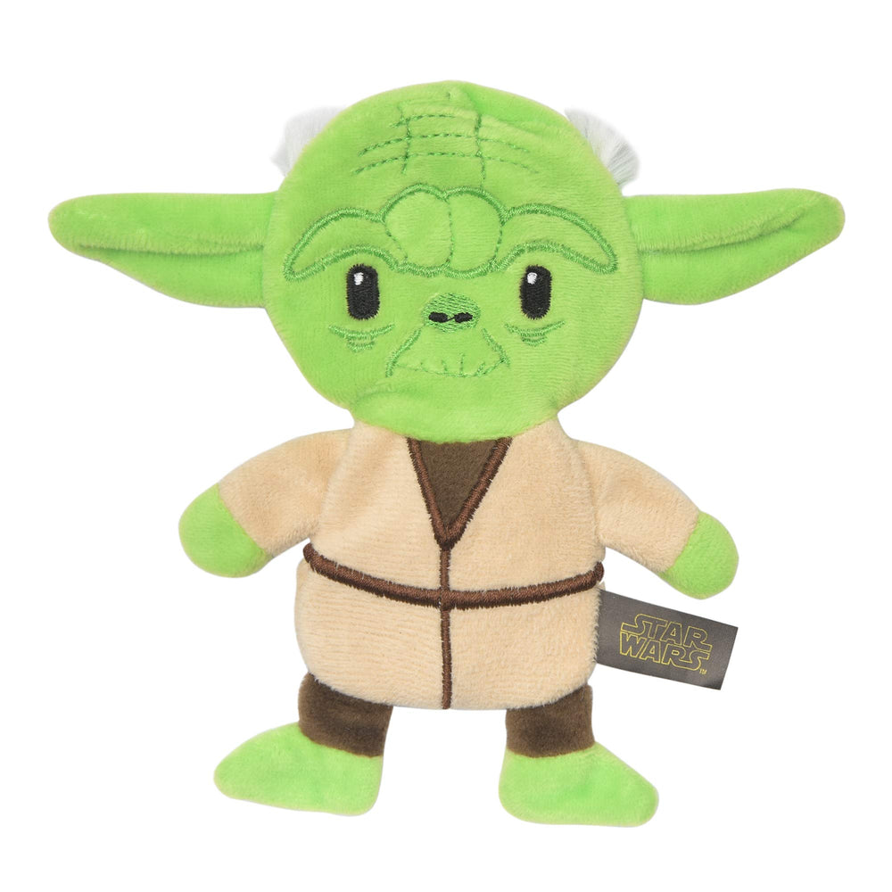 STAR WARS Yoda Flattie peluche crinkle sans garniture, idéal pour des jeux sans désordre.