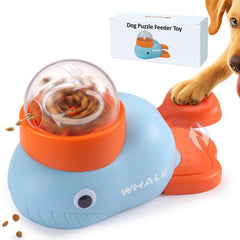 Star&Mi, jouet interactif en forme de baleine pour chien, stimule l'attention.