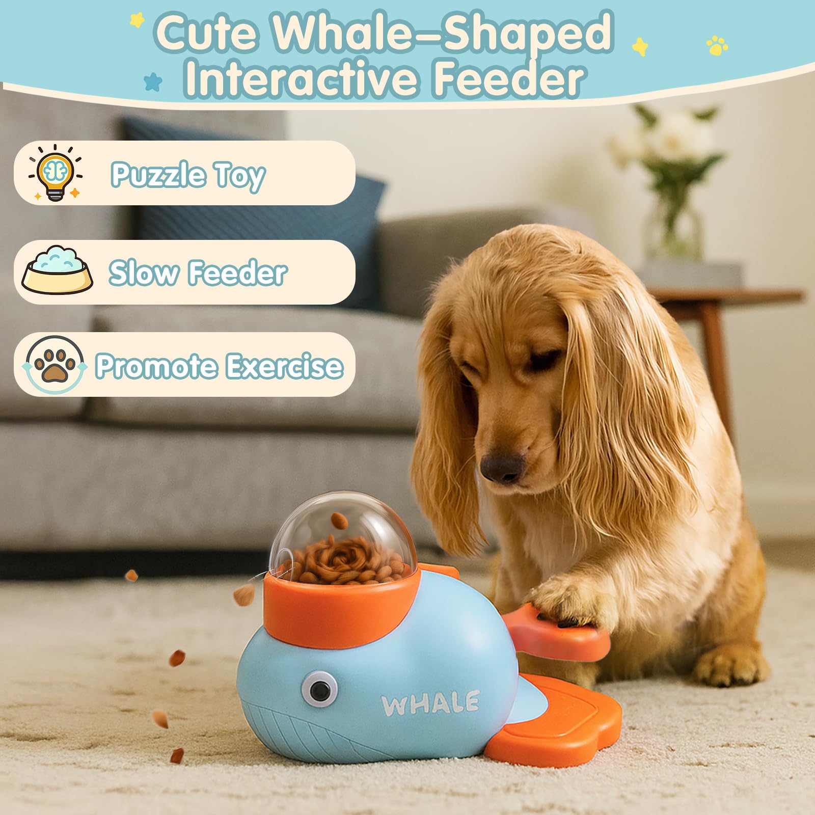 Star&Mi nettoyage facile, jouet sans piles pour chien.