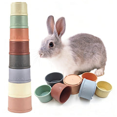 Starfa Lab gobelets empilables pour petits animaux, favorisent l’exploration et le jeu.