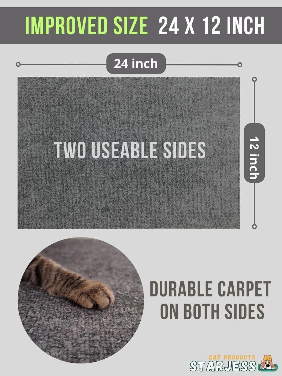 STARJESS Griffoir d’angle sur coin mural – surface douce pour griffage.