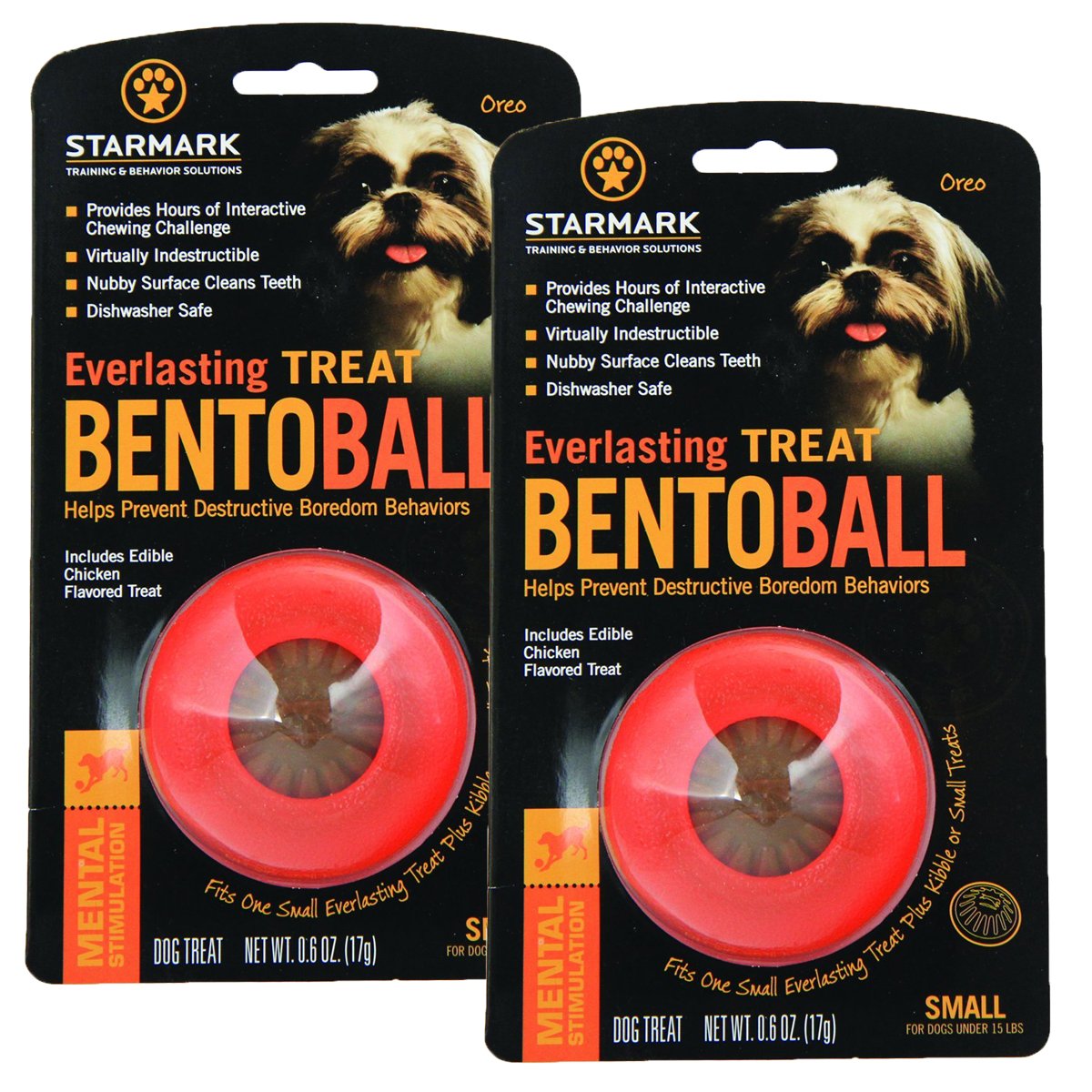 Starmark Bento Ball puzzle pour petit chien, stimule l'activité mentale.