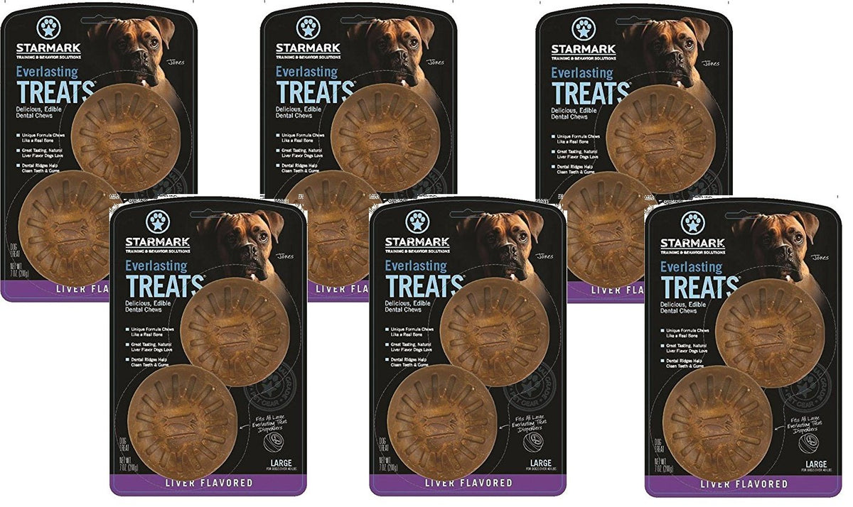 Starmark Everlasting Bacon – emballage 6 paquets, favorise l hygiène dentaire et le plaisir de mastication.