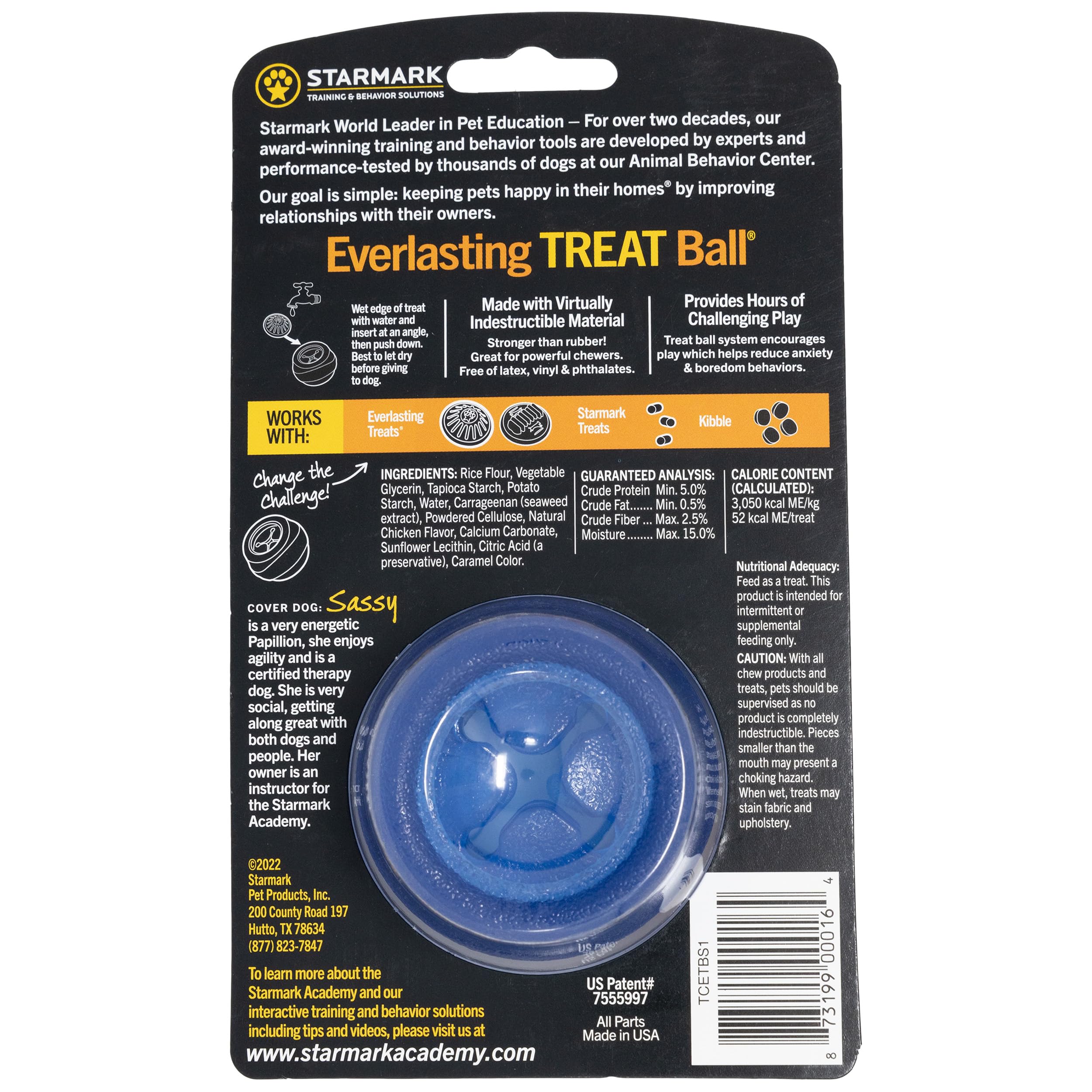 Starmark Everlasting balle-trait friandise incluse pour démarrer rapidement.