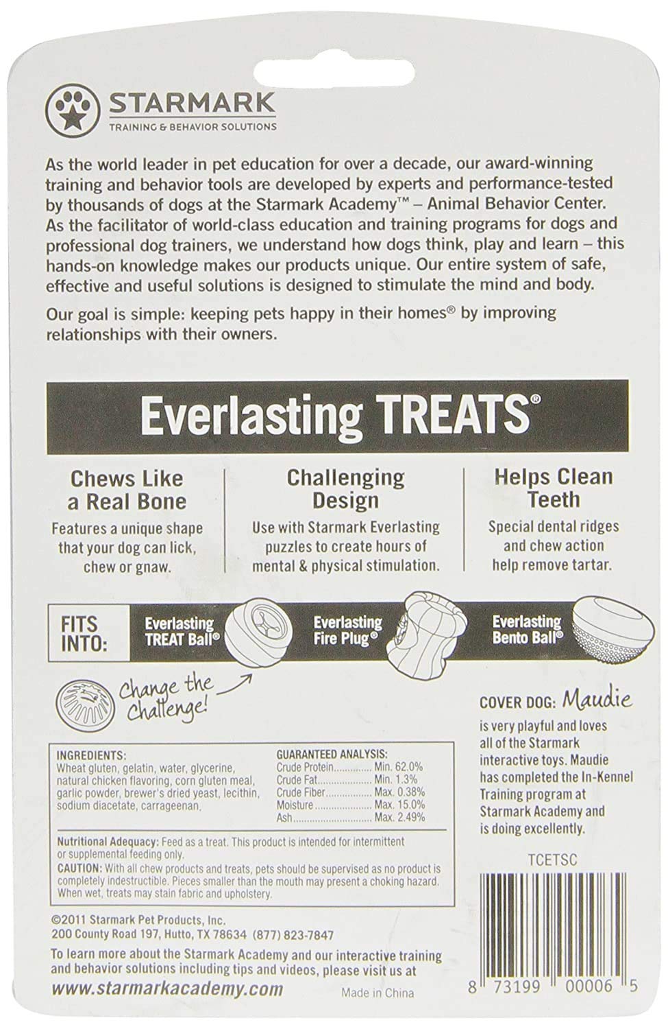 Starmark Everlasting emballage poulet, friandises dentaires faciles à partager.