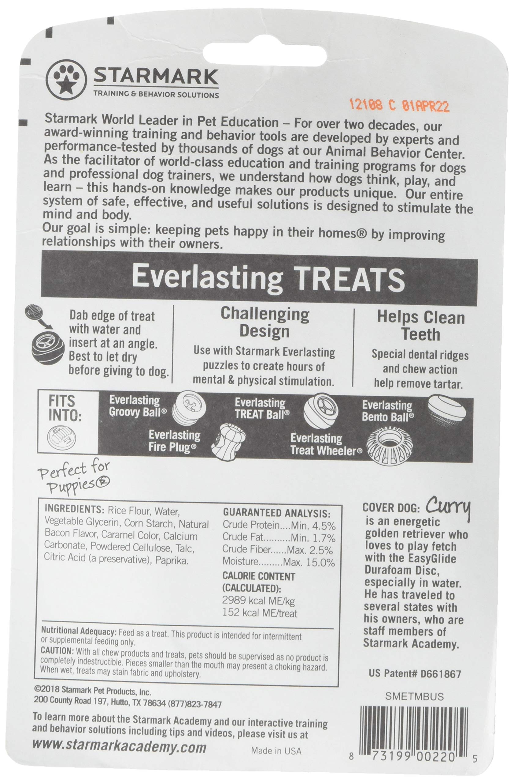 Starmark Everlasting Dental Chew bacon moyen: texture croquante et longue dégustation.