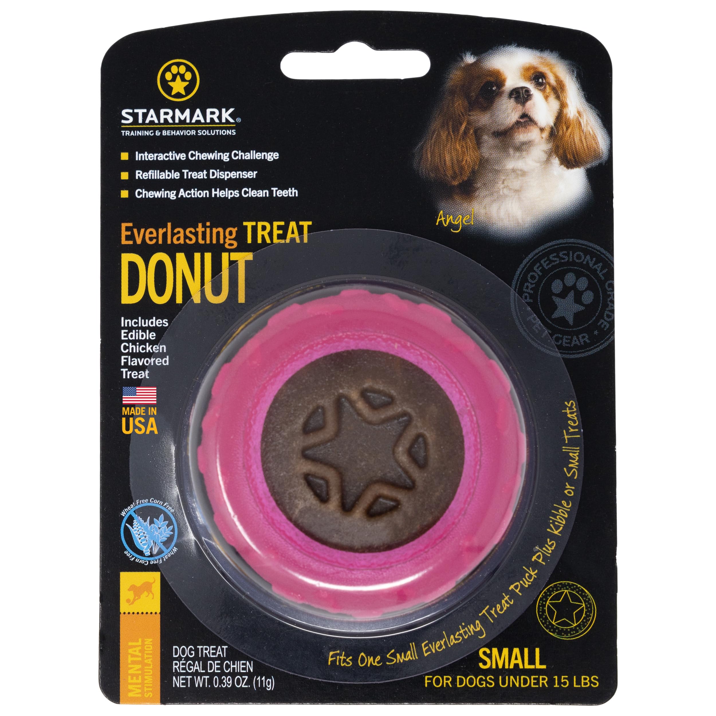 Starmark Everlasting Donut: jouet interactif pour petit chien idéal pour l’occupation