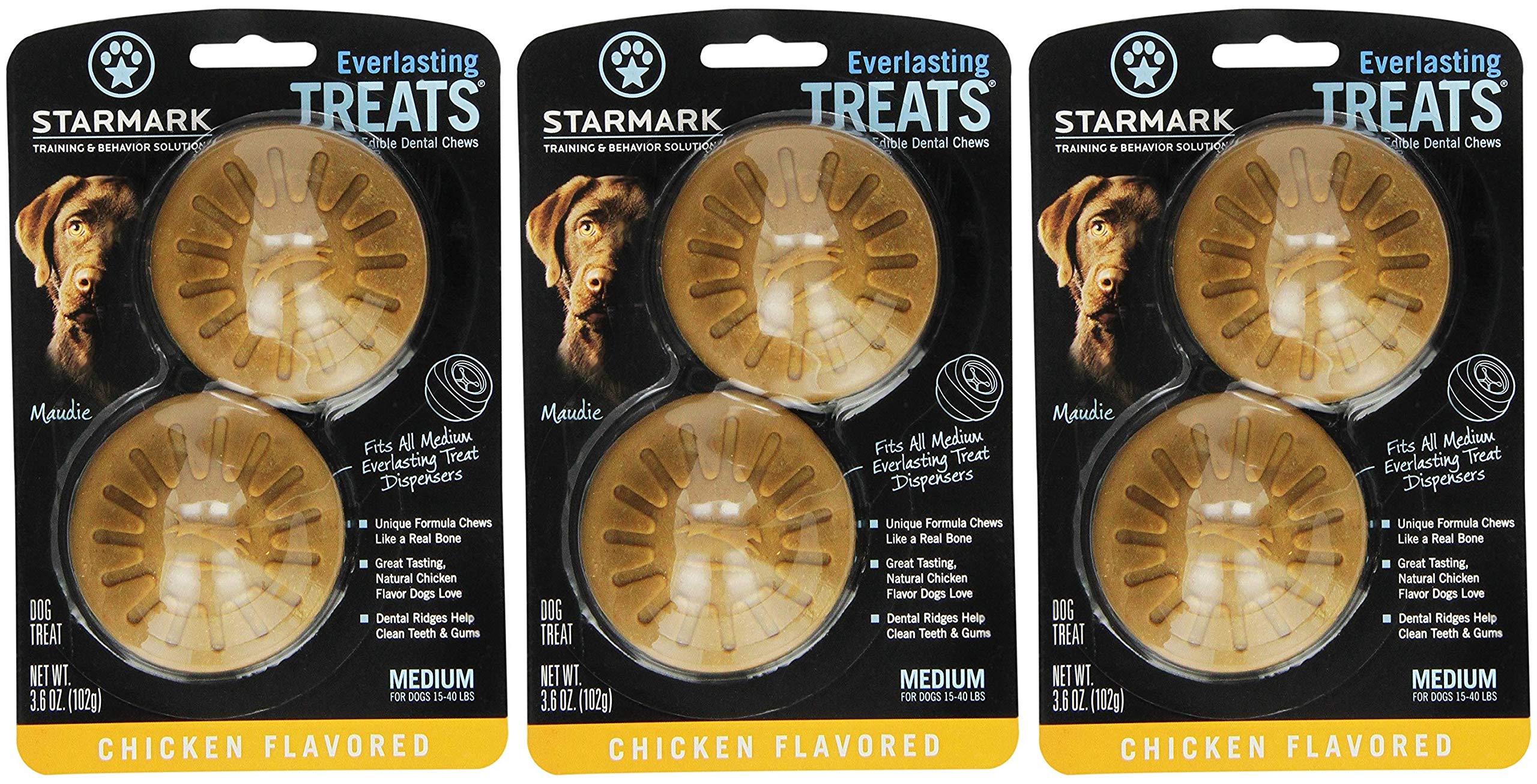 Starmark Everlasting friandises dentaires au poulet, goût irrésistible pour la mastication.