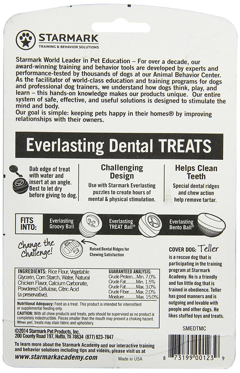 Texture de la friandise Starmark Everlasting Treat Medium au poulet, durable et appétente.