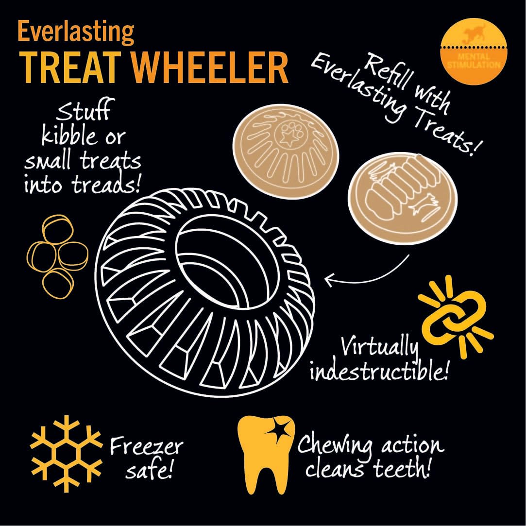 Starmark Everlasting Treat Wheeler nettoyage pratique après jeux et friandises.
