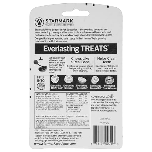 Friandise éternelle Starmark Foie Petit, forme unique stimule léchage et mastication.