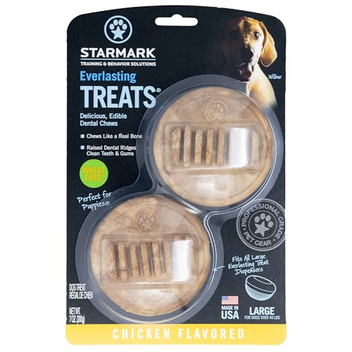 Texture dentaires des friandises Starmark eternelles, favorisant le nettoyage pendant le jeu.